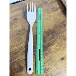 COPCO White Melamine Plastic Serving Fork Kitchen Utensil 12" China